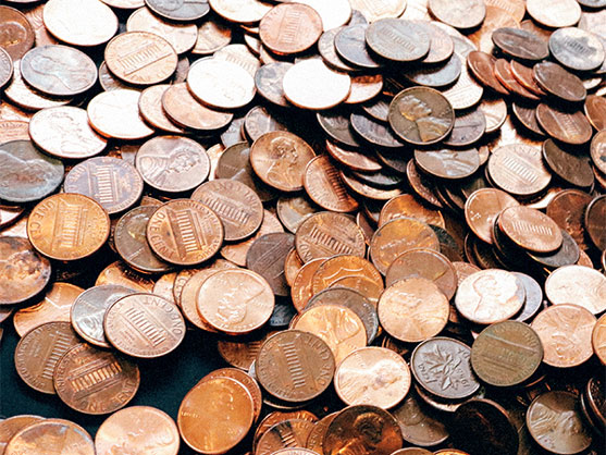 Pile of pennies