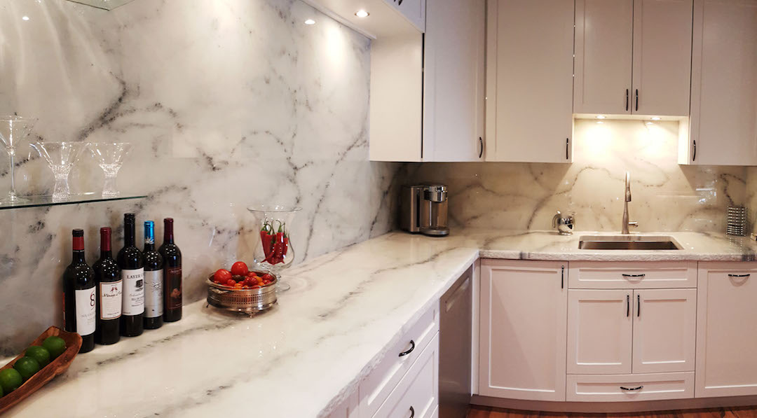 Premium White Marble FX Poxy Countertop Kit